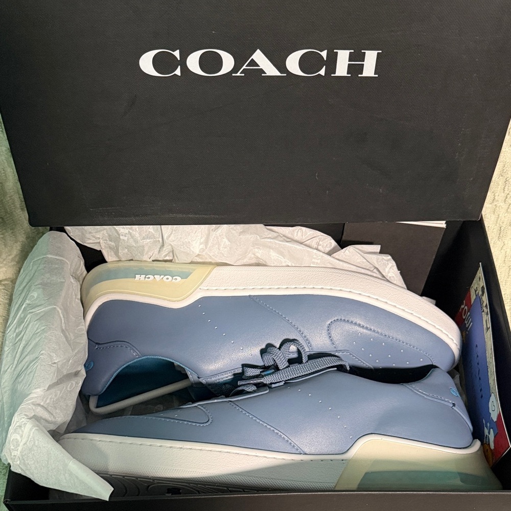 Coach Men's Light Blue Sneakers